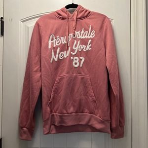 Aeropostale Women’s Long‎ Sleeve Pullover Casual Hoodie Sweatshirt Size L Pink